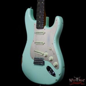 Fender Custom Shop 1960 Roasted Stratocaster Relic Birdseye Maple Neck Rosewood Slab Board Surf Green - Image 2
