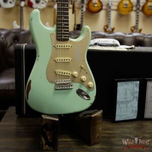 Fender Custom Shop 1960 Roasted Stratocaster Relic Birdseye Maple Neck Rosewood Slab Board Surf Green - Image 12