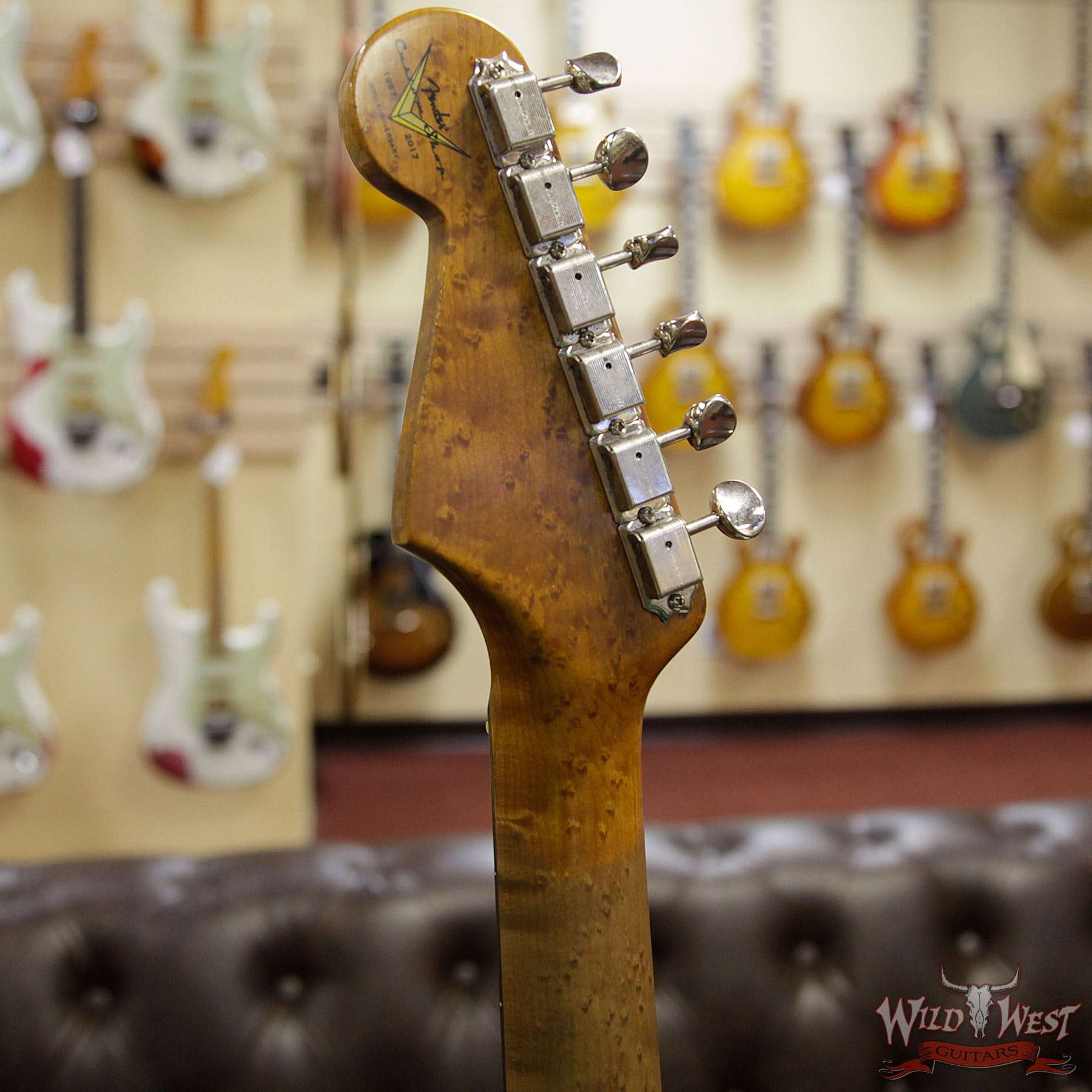 fendercs-1960rststratrelic-sfg-cz540347-hb__wwg.jpg Fender Custom Shop 1960 Roasted Stratocaster Relic Birdseye Maple Neck Rosewood Slab Board Surf Green - Image 9