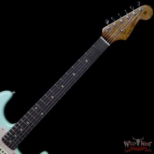 Fender Custom Shop 1960 Roasted Stratocaster Relic Birdseye Maple Neck Rosewood Slab Board Surf Green - Image 8