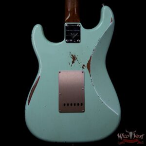 Fender Custom Shop Roasted 1960 Stratocaster Relic 3A Birdseye Neck 3A Rosewood Slab Board Surf Green - Image 6