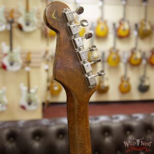 Fender Custom Shop Roasted 1960 Stratocaster Relic 3A Birdseye Neck 3A Rosewood Slab Board Surf Green - Image 9