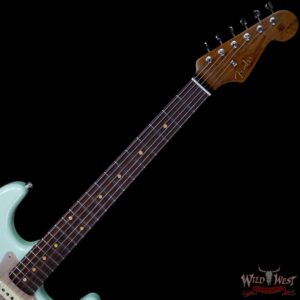 Fender Custom Shop Roasted 1960 Stratocaster Relic 3A Birdseye Neck 3A Rosewood Slab Board Surf Green - Image 8