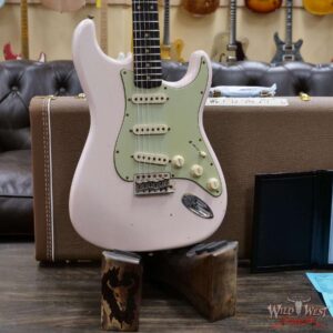 Fender Custom Shop Limited 1960 Stratocaster Dark Rosewood Slab Board Hand-Wound Pickups Journeyman Relic Super Faded Shell Pink - Image 8