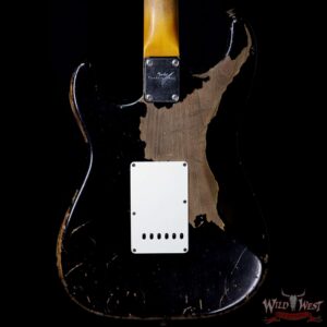 Fender Custom Shop John Cruz Masterbuilt 1960 Stratocaster Heavy Relic AAA Rosewood Slab Board Black over 3 Tone Sunburst - Image 6
