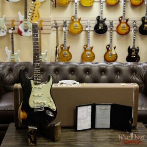 Fender Custom Shop John Cruz Masterbuilt 1960 Stratocaster Heavy Relic AAA Rosewood Slab Board Black over 3 Tone Sunburst - Image 11