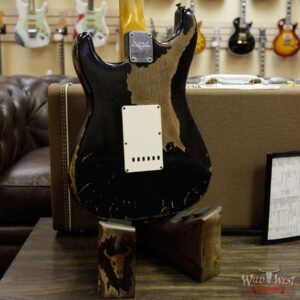 Fender Custom Shop John Cruz Masterbuilt 1960 Stratocaster Heavy Relic AAA Rosewood Slab Board Black over 3 Tone Sunburst - Image 15