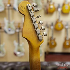 Fender Custom Shop John Cruz Masterbuilt 1960 Stratocaster Heavy Relic AAA Rosewood Slab Board Black over 3 Tone Sunburst - Image 9