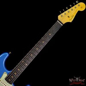 Fender Custom Shop Limited Edition 1960 Stratocaster Dark Rosewood Slab Board Hand-Wound Pickups Journeyman Relic Lake Placid Blue - Image 4