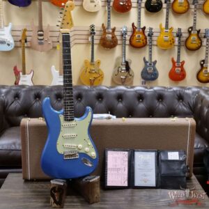 Fender Custom Shop Limited Edition 1960 Stratocaster Dark Rosewood Slab Board Hand-Wound Pickups Journeyman Relic Lake Placid Blue - Image 6