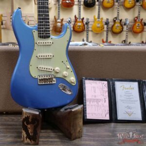 Fender Custom Shop Limited Edition 1960 Stratocaster Dark Rosewood Slab Board Hand-Wound Pickups Journeyman Relic Lake Placid Blue - Image 8