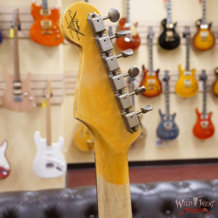 Fender Custom Shop Limited Edition 1960 Stratocaster Dark Rosewood Slab Board Hand-Wound Pickups Journeyman Relic Lake Placid Blue - Image 10