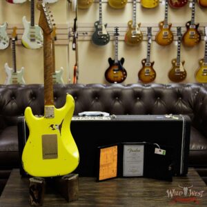 Fender Custom Shop 1960 Roasted Stratocaster Relic Birdseye Neck Rosewood Fingerboard Graffiti Yellow - Image 13
