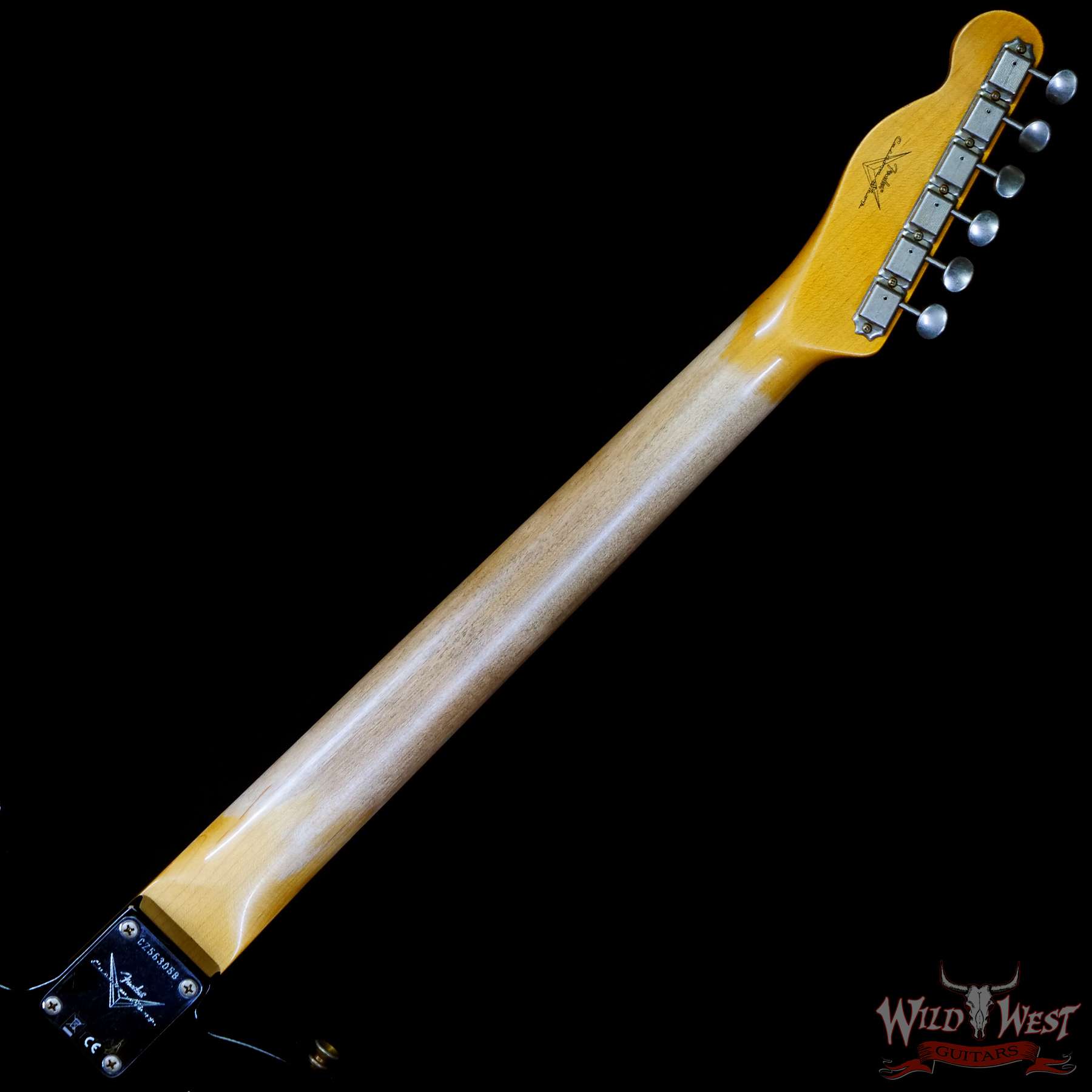 fendercs-1960tele-blk-cz563058-c3__wwg.jpg Fender Custom Shop 1960 Telecaster Hand-Wound Pickups AAA Rosewood Slab Board Relic Aged Black - Image 5