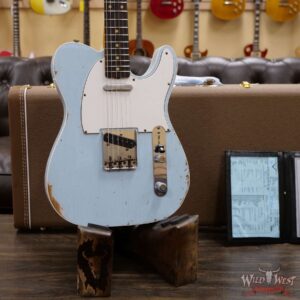 Fender Custom Shop 1960 Telecaster Custom Relic Quater-Sawn Maple AAA Rosewood Fingerboard Sonic Blue - Image 8