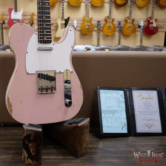 Fender Custom Shop 1960 Telecaster Custom Relic Quater-Sawn Maple AAA Rosewood Fingerboard Shell Pink - Image 8