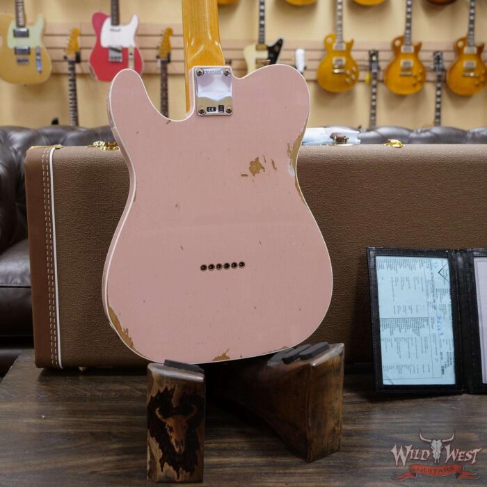 Fender Custom Shop 1960 Telecaster Custom Relic Quater-Sawn Maple AAA Rosewood Fingerboard Shell Pink - Image 11