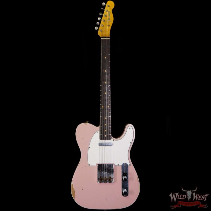 Fender Custom Shop 1960 Telecaster Custom Relic Quater-Sawn Maple AAA Rosewood Fingerboard Shell Pink - Image 3