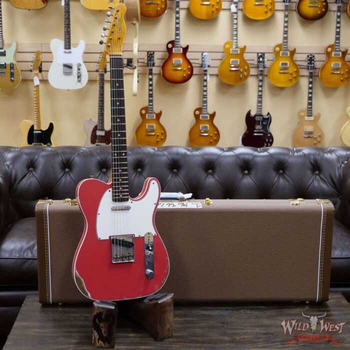 Fender Custom Shop 1960 Telecaster Custom Relic Quater-Sawn Maple AAA Rosewood Fingerboard Fiesta Red - Image 6
