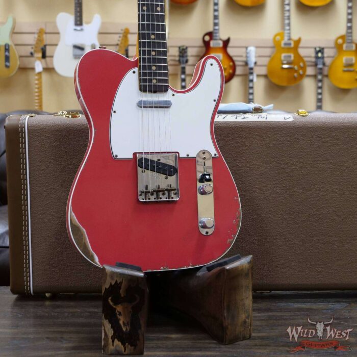 Fender Custom Shop 1960 Telecaster Custom Relic Quater-Sawn Maple AAA Rosewood Fingerboard Fiesta Red - Image 8