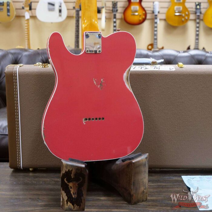 Fender Custom Shop 1960 Telecaster Custom Relic Quater-Sawn Maple AAA Rosewood Fingerboard Fiesta Red - Image 11