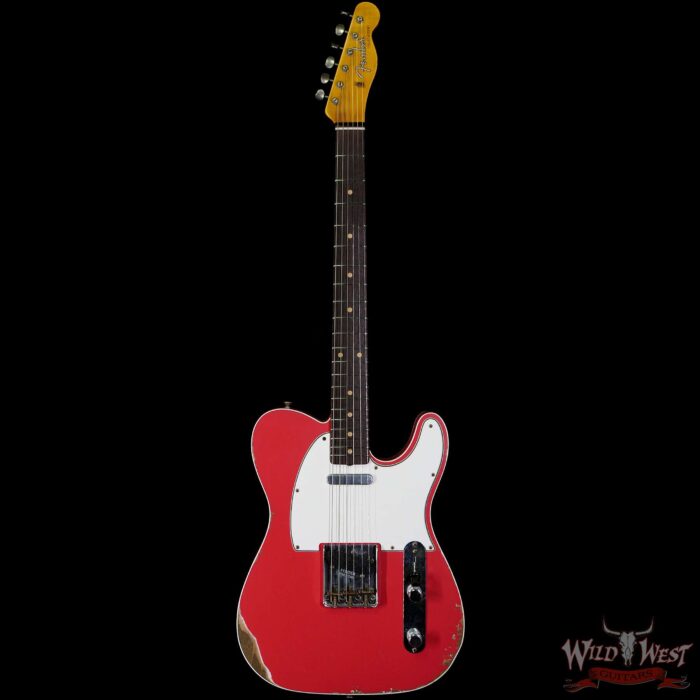 Fender Custom Shop 1960 Telecaster Custom Relic Quater-Sawn Maple AAA Rosewood Fingerboard Fiesta Red - Image 3