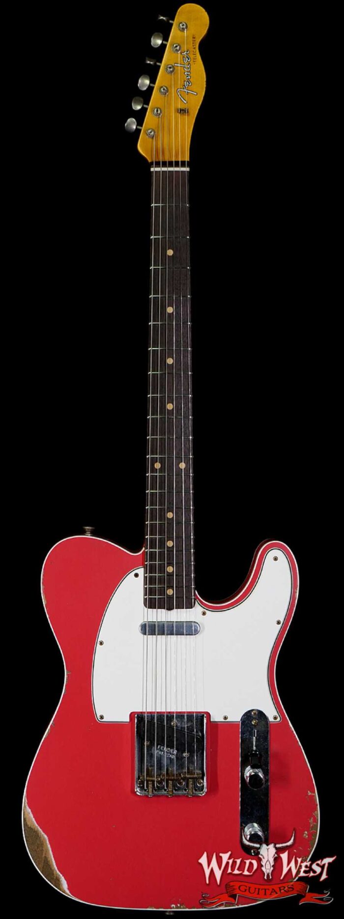 Fender Custom Shop 1960 Telecaster Custom Relic Quater-Sawn Maple AAA Rosewood Fingerboard Fiesta Red - Image 1
