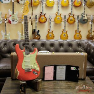 Fender Custom Shop 1961 Stratocaster Heavy Relic AAA Rosewood Slab Fingerboard Fiesta Red - Image 11