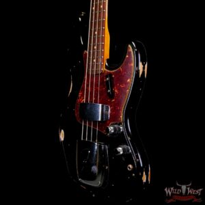 Fender Custom Shop Time Machine Series ‘62 J-Bass 1962 Jazz Bass Hand-Wound Relic Aged Black - Image 2