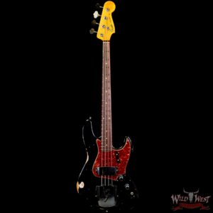 Fender Custom Shop Time Machine Series ‘62 J-Bass 1962 Jazz Bass Hand-Wound Relic Aged Black - Image 3