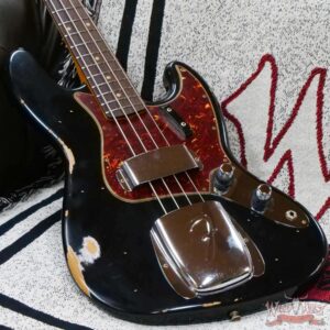 Fender Custom Shop Time Machine Series ‘62 J-Bass 1962 Jazz Bass Hand-Wound Relic Aged Black - Image 8