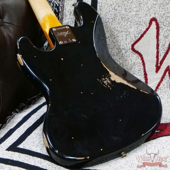 Fender Custom Shop Time Machine Series ‘62 J-Bass 1962 Jazz Bass Hand-Wound Relic Aged Black - Image 11