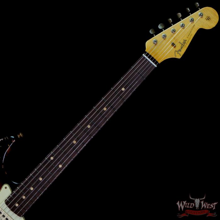 Fender Custom Shop 1961 Stratocaster Hand-Wound Pickups Matching Color Neck Heavy Relic 3 Tone Sunburst - Image 4
