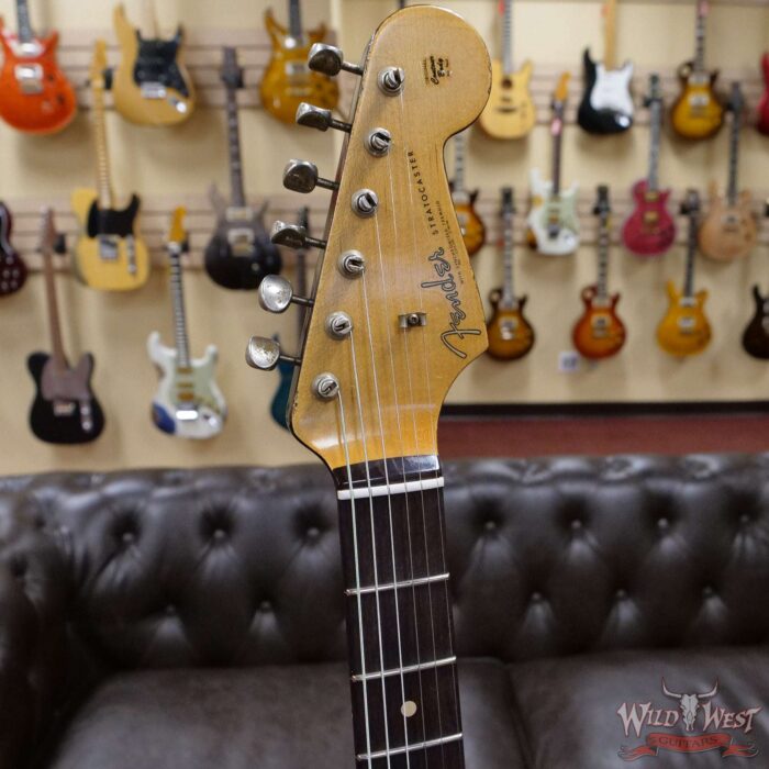 Fender Custom Shop 1961 Stratocaster Hand-Wound Pickups Matching Color Neck Heavy Relic 3 Tone Sunburst - Image 7