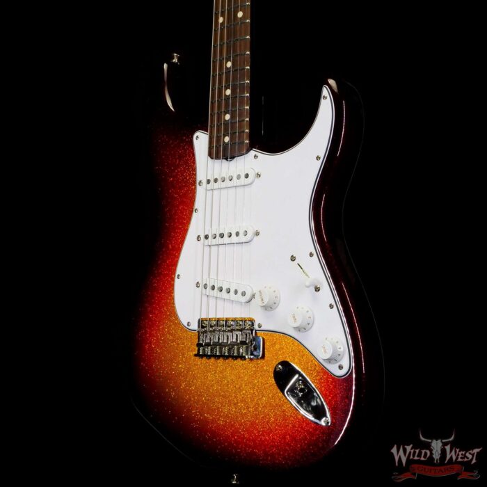 Fender Custom Shop 1961 Stratocaster NOS Hand-Wound Pickups Painted Matching Color Neck 3 Tone Sunburst Sparkle - Image 2