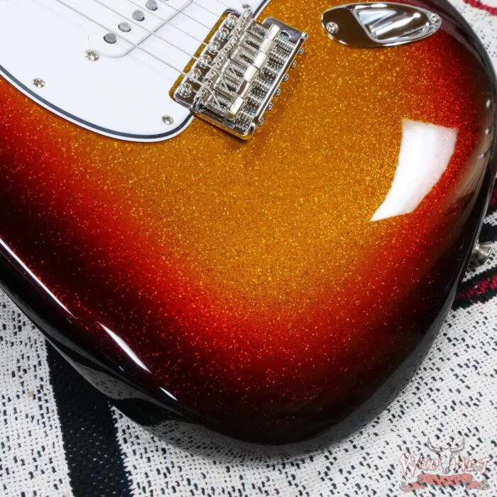 Fender Custom Shop 1961 Stratocaster NOS Hand-Wound Pickups Painted Matching Color Neck 3 Tone Sunburst Sparkle - Image 9