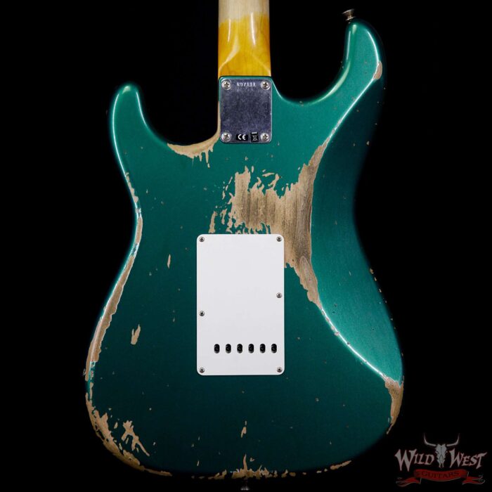 Fender Custom Shop 1961 Stratocaster Heavy Relic AAA Rosewood Board British Racing Green - Image 6