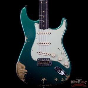 Fender Custom Shop 1961 Stratocaster Heavy Relic AAA Rosewood Board British Racing Green - Image 3