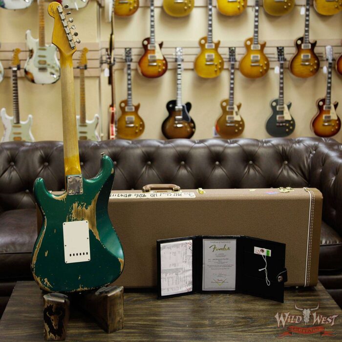 Fender Custom Shop 1961 Stratocaster Heavy Relic AAA Rosewood Board British Racing Green - Image 13