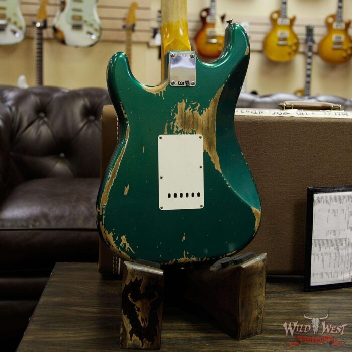 Fender Custom Shop 1961 Stratocaster Heavy Relic AAA Rosewood Board British Racing Green - Image 14