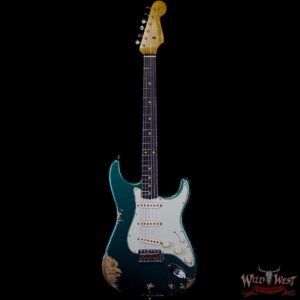 Fender Custom Shop 1961 Stratocaster Heavy Relic AAA Rosewood Board British Racing Green - Image 4