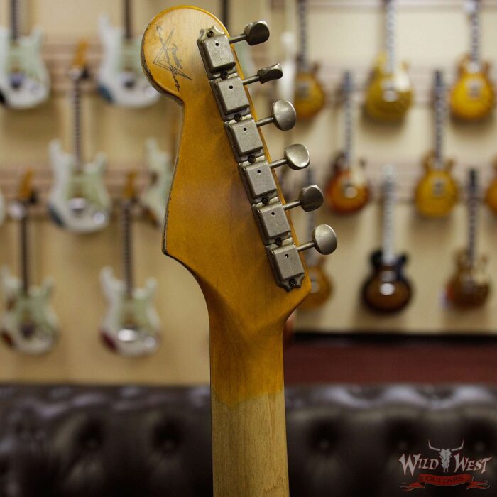 Fender Custom Shop 1961 Stratocaster Heavy Relic AAA Rosewood Board British Racing Green - Image 9
