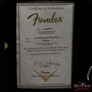 Fender Custom Shop 1961 Stratocaster Heavy Relic AAA Rosewood Fingerboard Black - Image 15