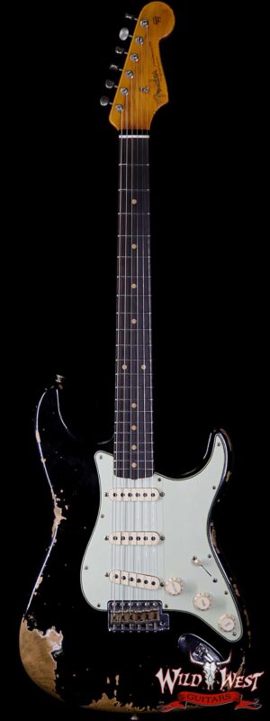 Fender Custom Shop 1961 Stratocaster Heavy Relic AAA Rosewood Fingerboard Black
