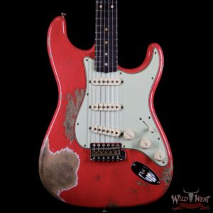 Fender Custom Shop 1961 Stratocaster Heavy Relic AAA Rosewood Fingerboard Fiesta Red - Image 3