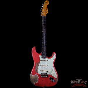 Fender Custom Shop 1961 Stratocaster Heavy Relic AAA Rosewood Fingerboard Fiesta Red - Image 4