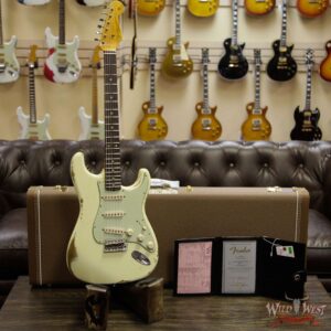 Fender Custom Shop 1961 Stratocaster Heavy Relic AAA Rosewood Fingerboard Vintage White - Image 10
