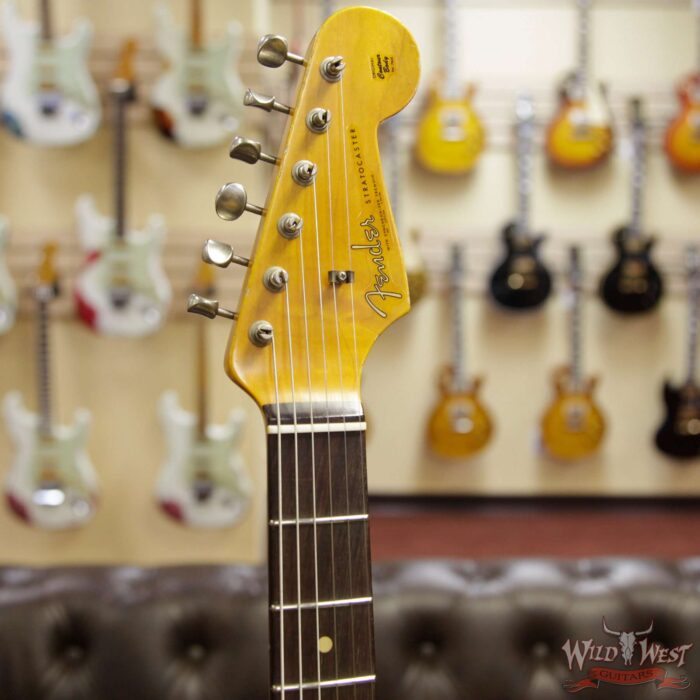 Fender Custom Shop 1961 Stratocaster Heavy Relic AAA Rosewood Fingerboard Vintage White - Image 5