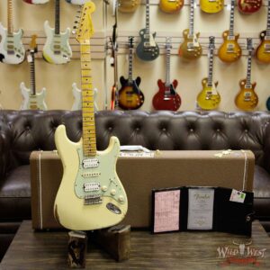 Fender Custom Shop 1961 Stratocaster Relic HSH Maple Neck Aged Vintage White - Image 12