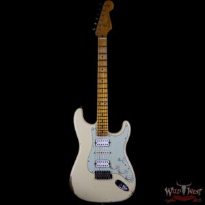 Fender Custom Shop 1961 Stratocaster Relic HSH Maple Neck Aged Vintage White - Image 5